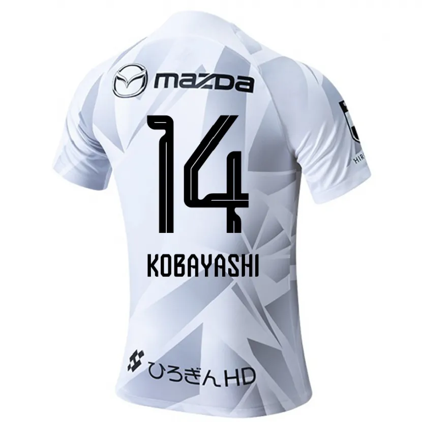 Danxen Kid Shimon Kobayashi #14 White Grey Black Away Jersey 2024/25 T-Shirt