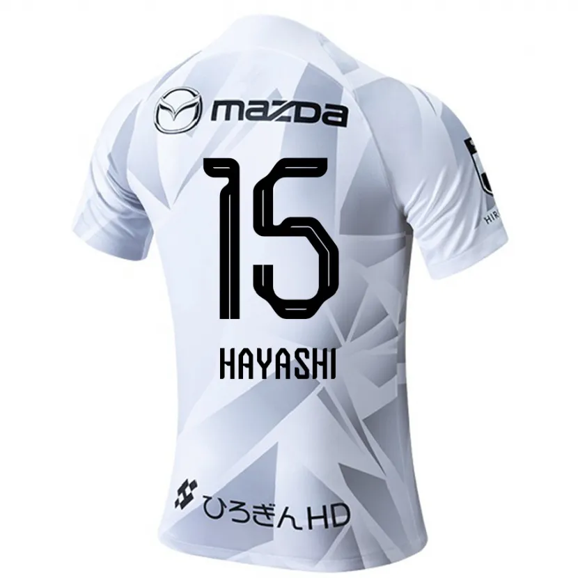 Danxen Kid Shunta Hayashi #15 White Grey Black Away Jersey 2024/25 T-Shirt