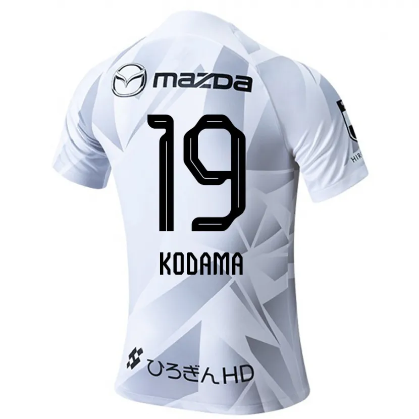 Danxen Kid Tsukasa Kodama #19 White Grey Black Away Jersey 2024/25 T-Shirt