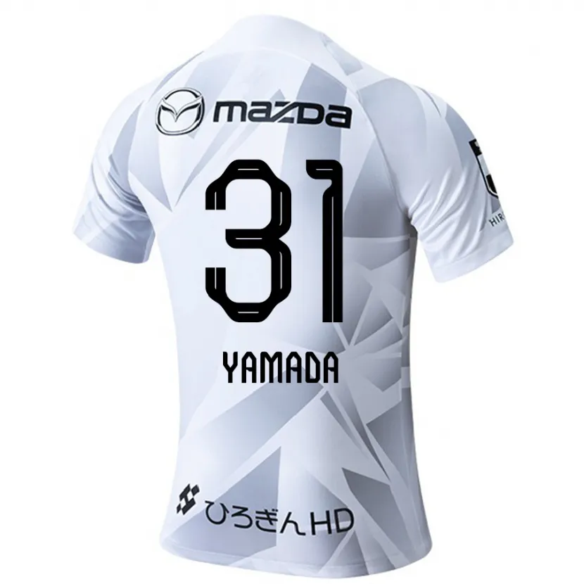 Danxen Kid Manato Yamada #31 White Grey Black Away Jersey 2024/25 T-Shirt