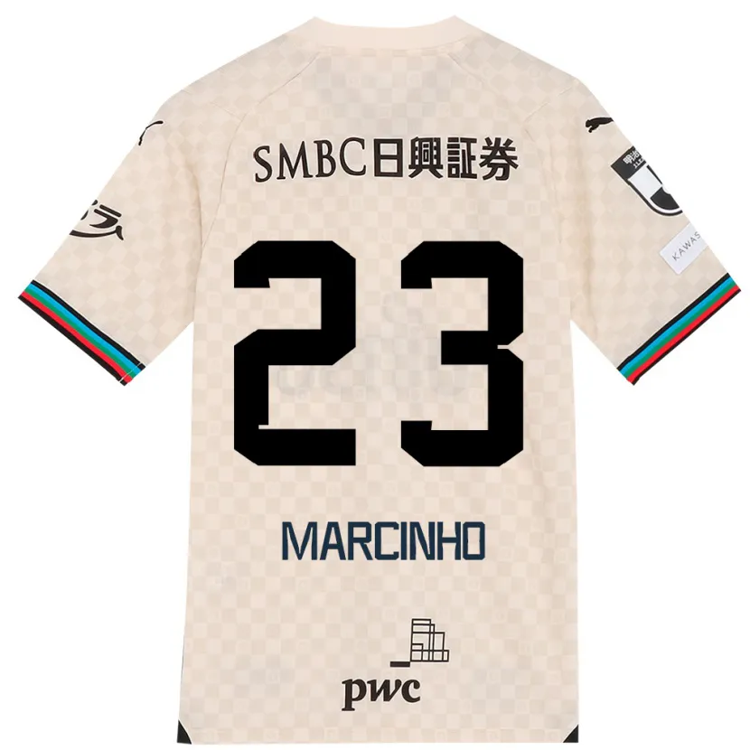 Danxen Kid Marcinho #23 White Gray Away Jersey 2024/25 T-Shirt