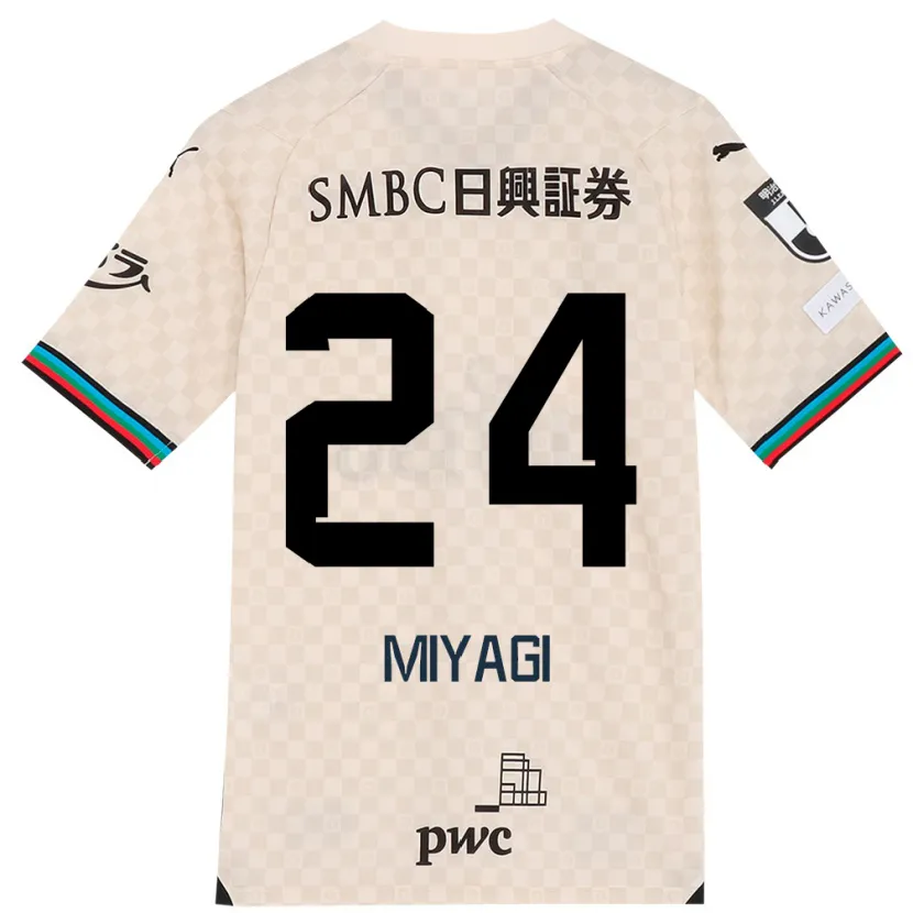 Danxen Kid Ten Miyagi #24 White Gray Away Jersey 2024/25 T-Shirt