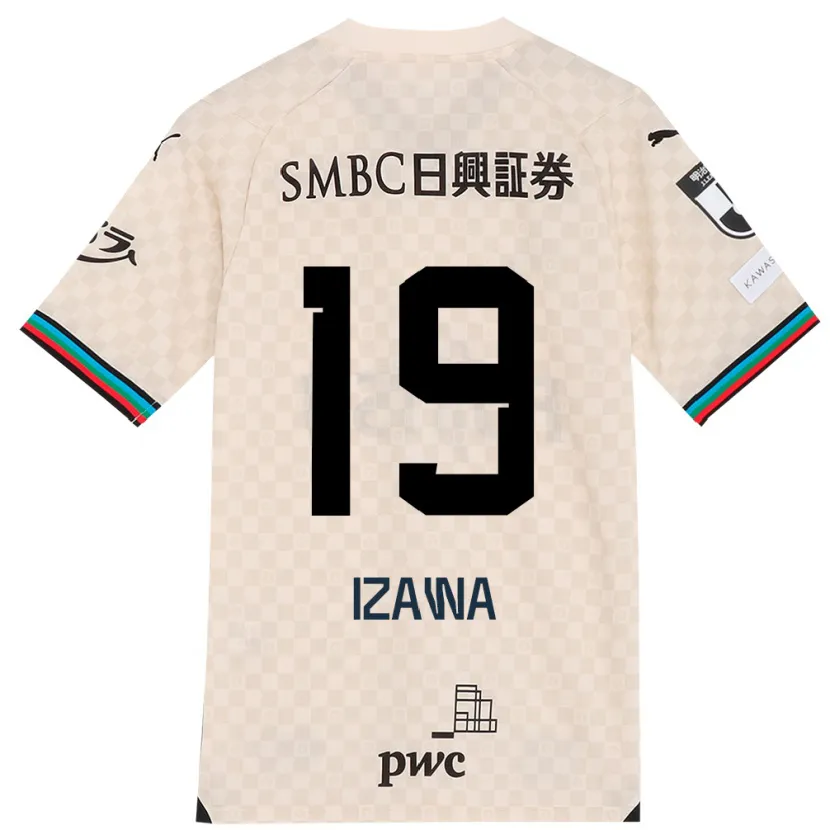 Danxen Kid Haruki Izawa #19 White Gray Away Jersey 2024/25 T-Shirt