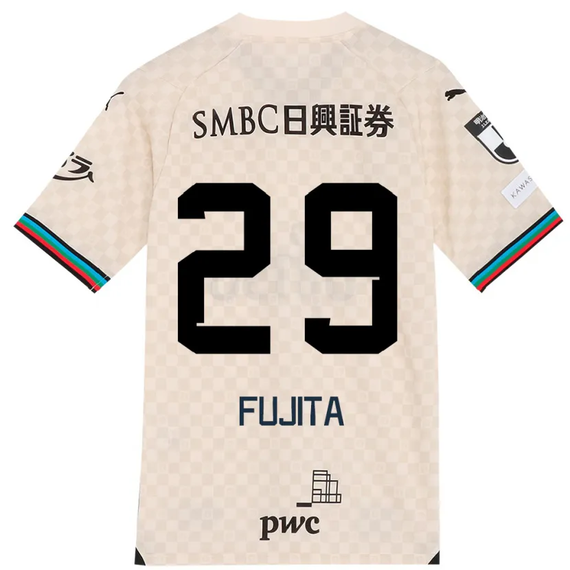 Danxen Kid Asuto Fujita #29 White Gray Away Jersey 2024/25 T-Shirt