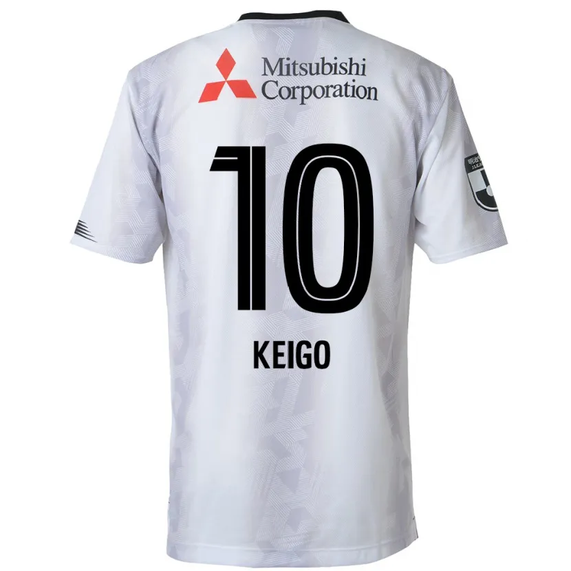 Danxen Kid Keigo Higashi #10 White Black Away Jersey 2024/25 T-Shirt