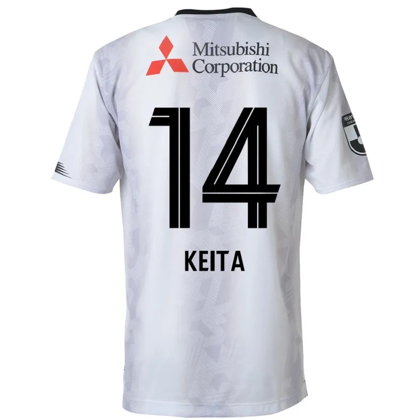 Danxen Kid Keita Yamashita #14 White Black Away Jersey 2024/25 T-Shirt