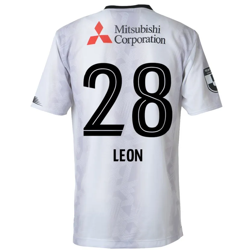 Danxen Kid Leon Nozawa #28 White Black Away Jersey 2024/25 T-Shirt