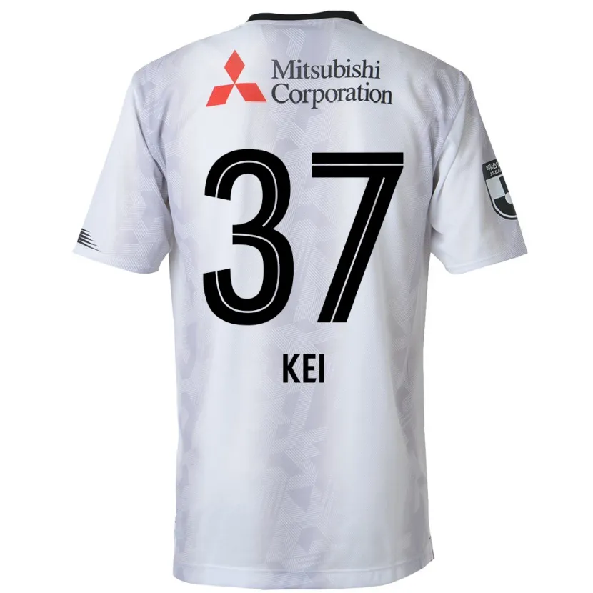 Danxen Kid Kei Koizumi #37 White Black Away Jersey 2024/25 T-Shirt