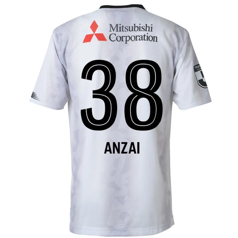 Danxen Kid Soma Anzai #38 White Black Away Jersey 2024/25 T-Shirt