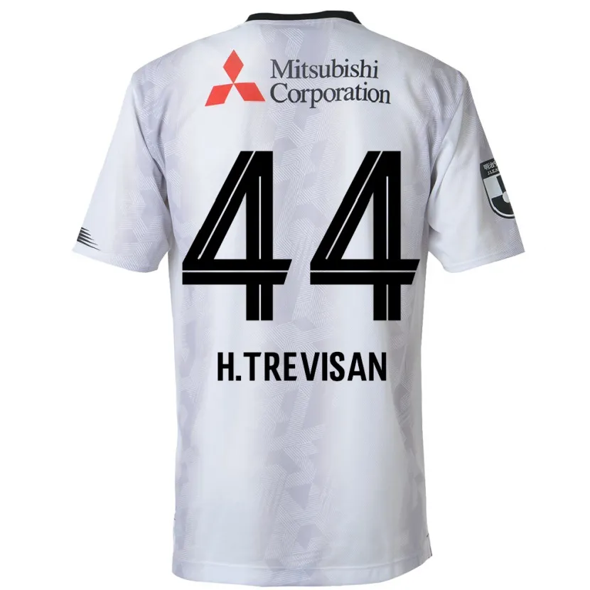 Danxen Kid Henrique Trevisan #44 White Black Away Jersey 2024/25 T-Shirt