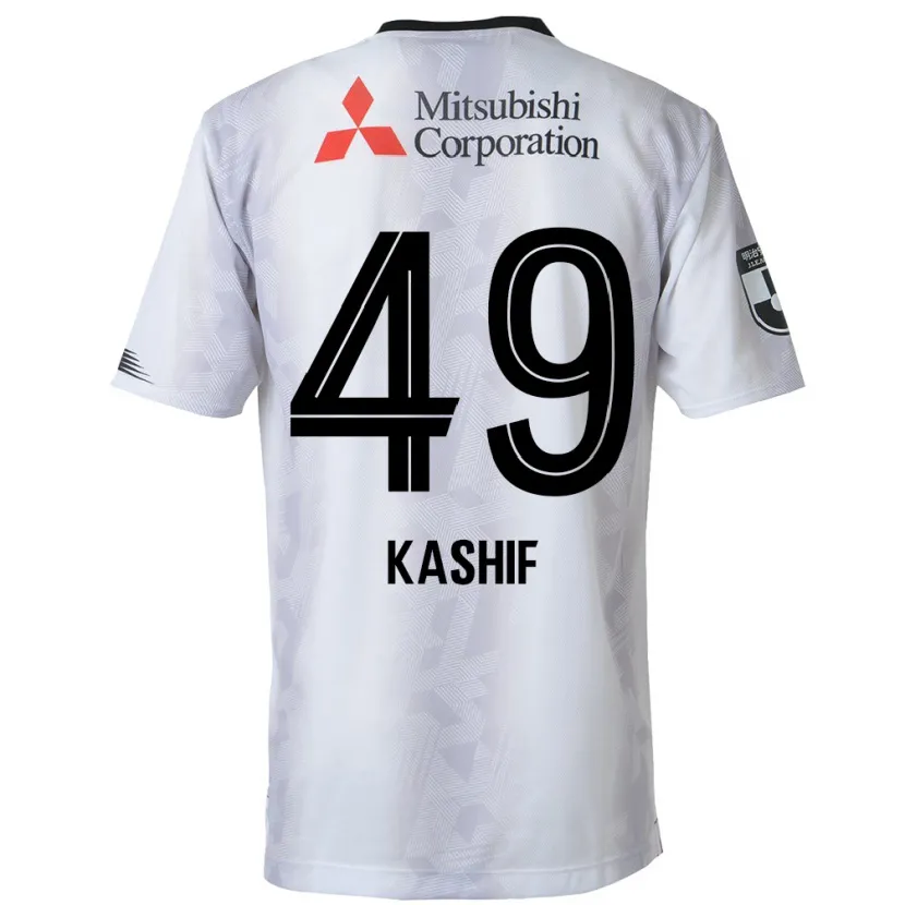 Danxen Kid Kashif Bangnagande #49 White Black Away Jersey 2024/25 T-Shirt