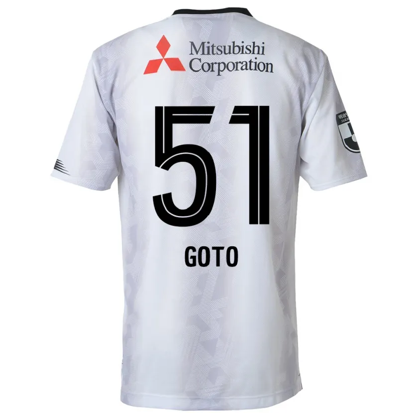 Danxen Kid Wataru Goto #51 White Black Away Jersey 2024/25 T-Shirt