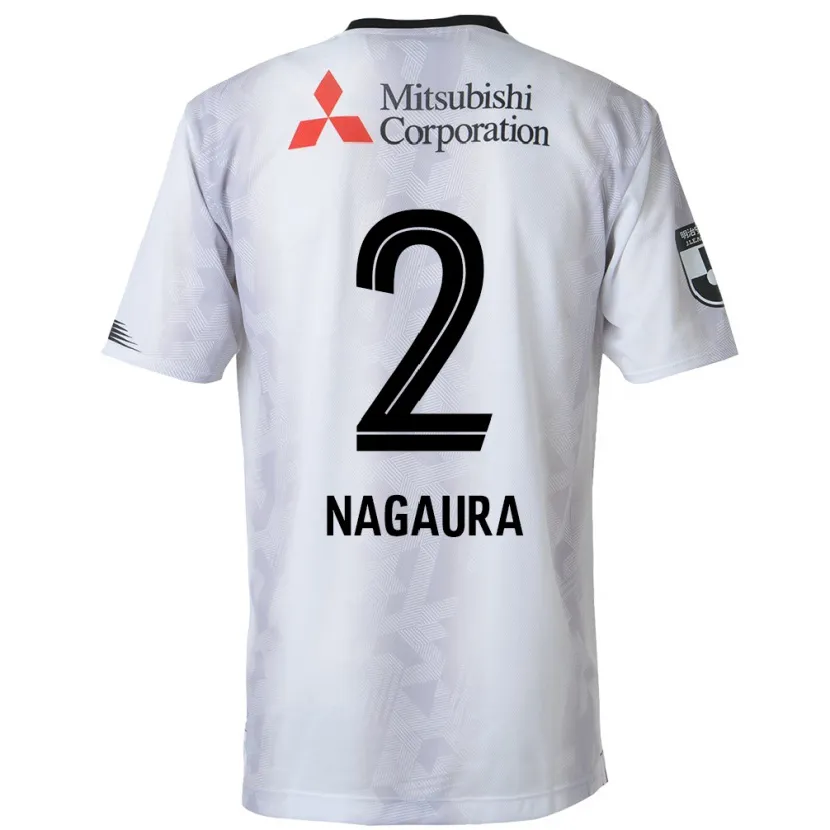 Danxen Kid Koshi Nagaura #2 White Black Away Jersey 2024/25 T-Shirt