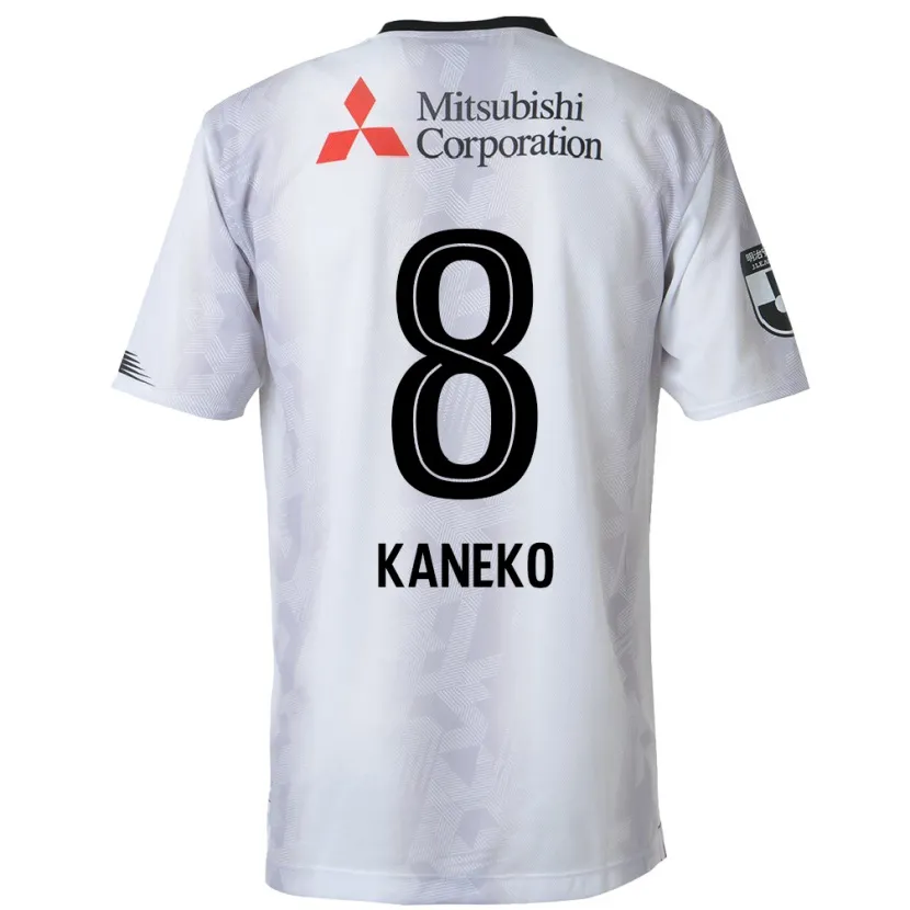 Danxen Kid Shunsuke Kaneko #8 White Black Away Jersey 2024/25 T-Shirt