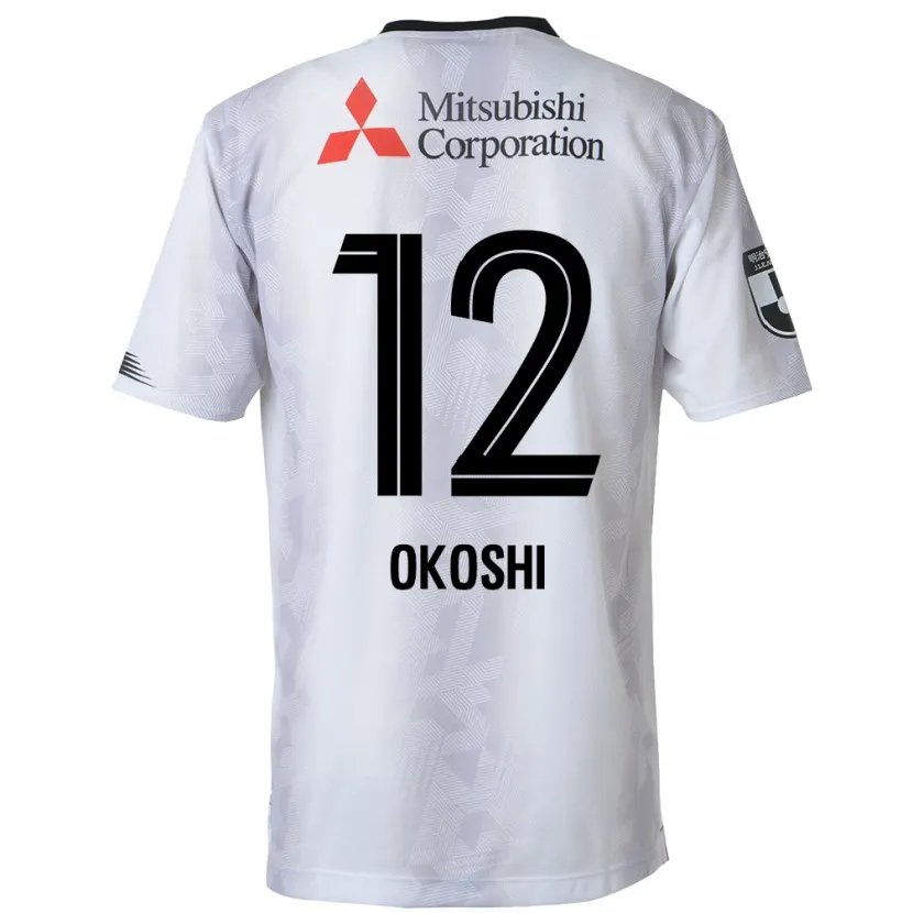 Danxen Kid Yutaha Okoshi #12 White Black Away Jersey 2024/25 T-Shirt