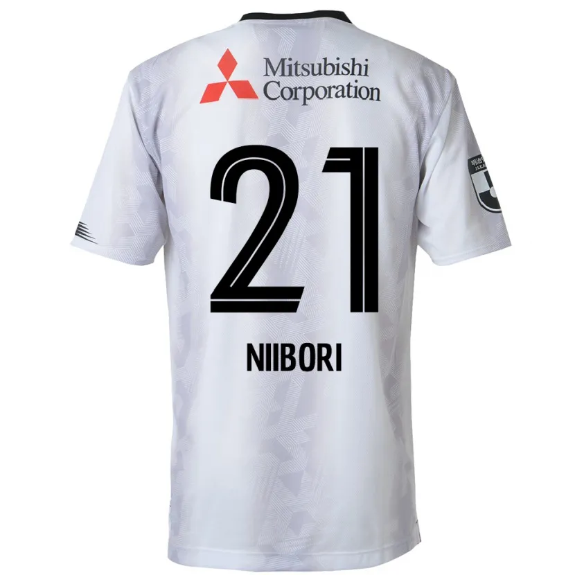 Danxen Kid Keita Niibori #21 White Black Away Jersey 2024/25 T-Shirt