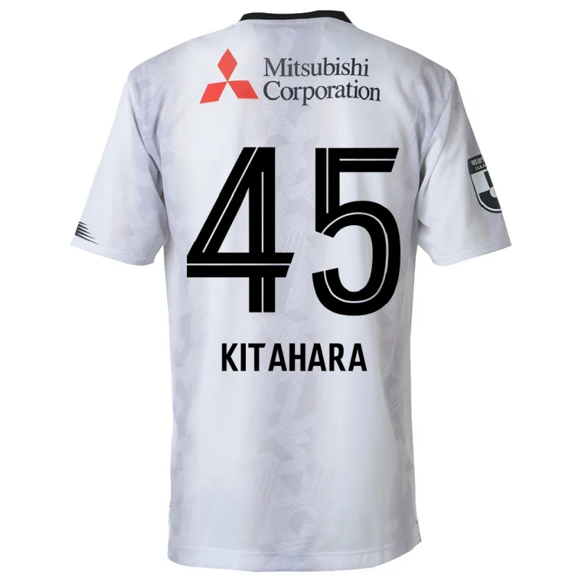 Danxen Kid Maki Kitahara #45 White Black Away Jersey 2024/25 T-Shirt