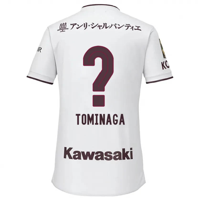 Danxen Kid Niina Tominaga #0 White Red Away Jersey 2024/25 T-Shirt