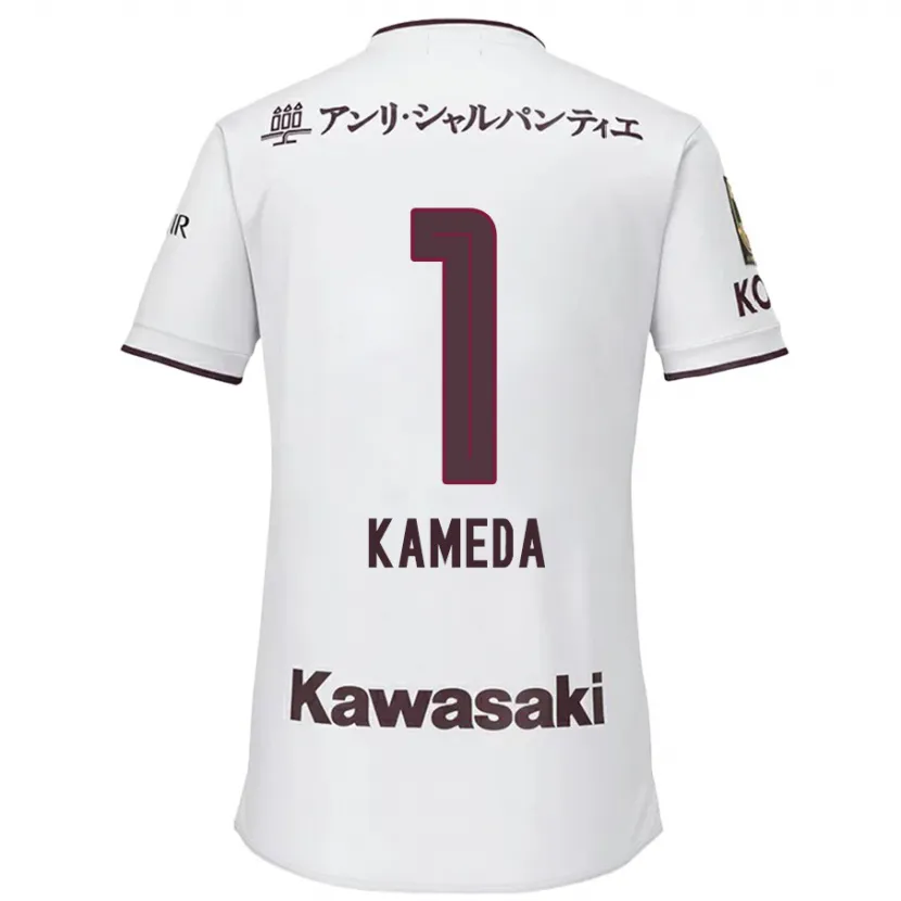 Danxen Kid Taiga Kameda #1 White Red Away Jersey 2024/25 T-Shirt