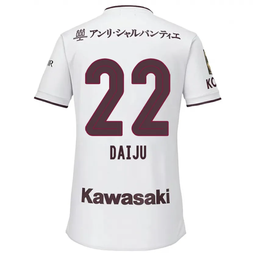 Danxen Kid Daiju Sasaki #22 White Red Away Jersey 2024/25 T-Shirt