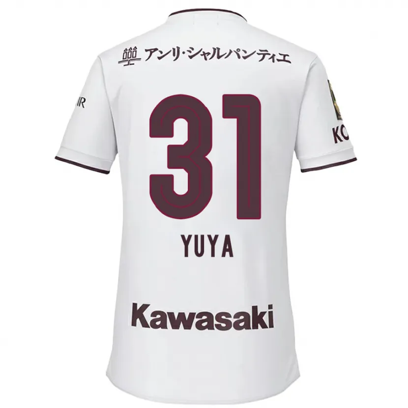 Danxen Kid Yuya Nakasaka #31 White Red Away Jersey 2024/25 T-Shirt