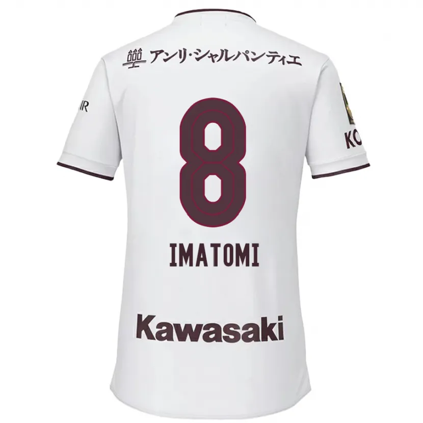 Danxen Kid Teruya Imatomi #8 White Red Away Jersey 2024/25 T-Shirt