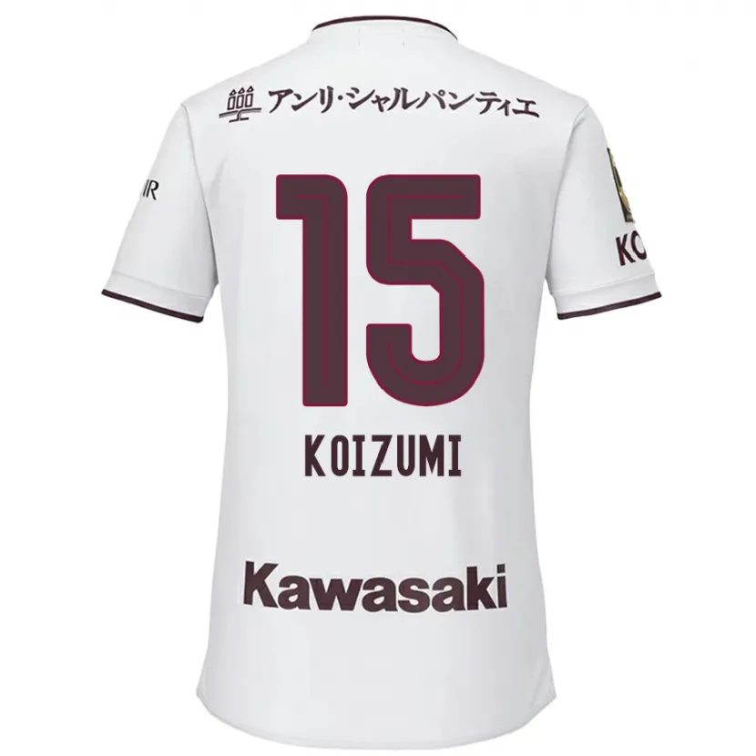 Danxen Kid Fuga Koizumi #15 White Red Away Jersey 2024/25 T-Shirt