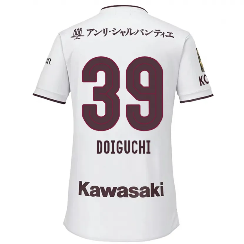 Danxen Kid Ritsu Doiguchi #39 White Red Away Jersey 2024/25 T-Shirt