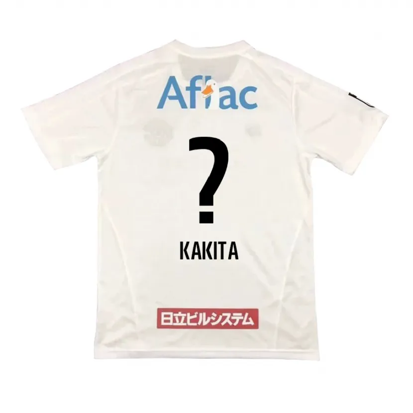 Danxen Kid Yuki Kakita #0 White Black Away Jersey 2024/25 T-Shirt