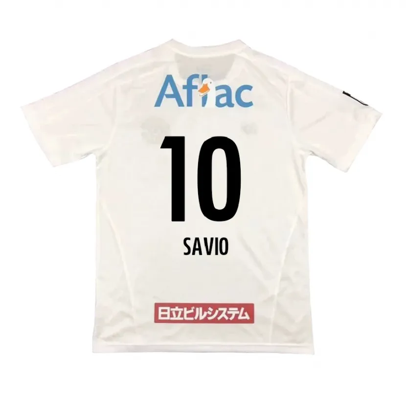 Danxen Kid Matheus Savio #10 White Black Away Jersey 2024/25 T-Shirt