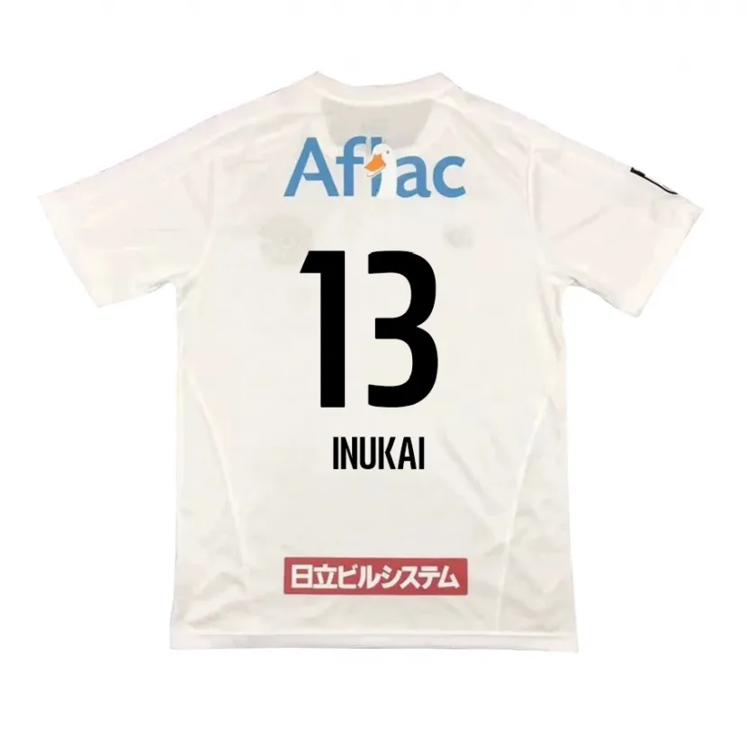 Danxen Kid Tomoya Inukai #13 White Black Away Jersey 2024/25 T-Shirt