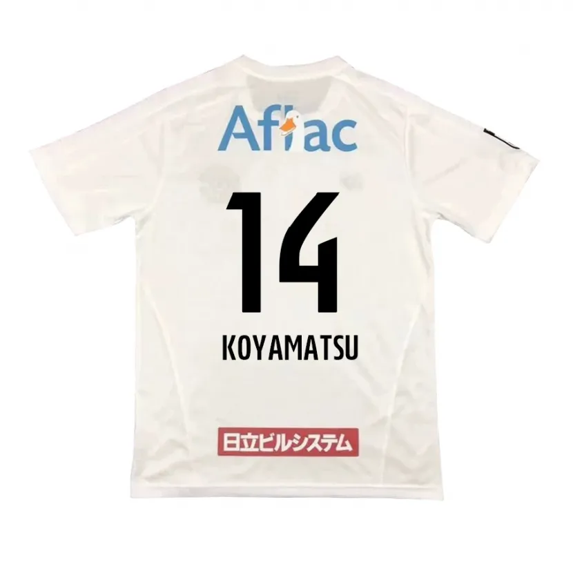 Danxen Kid Tomoya Koyamatsu #14 White Black Away Jersey 2024/25 T-Shirt