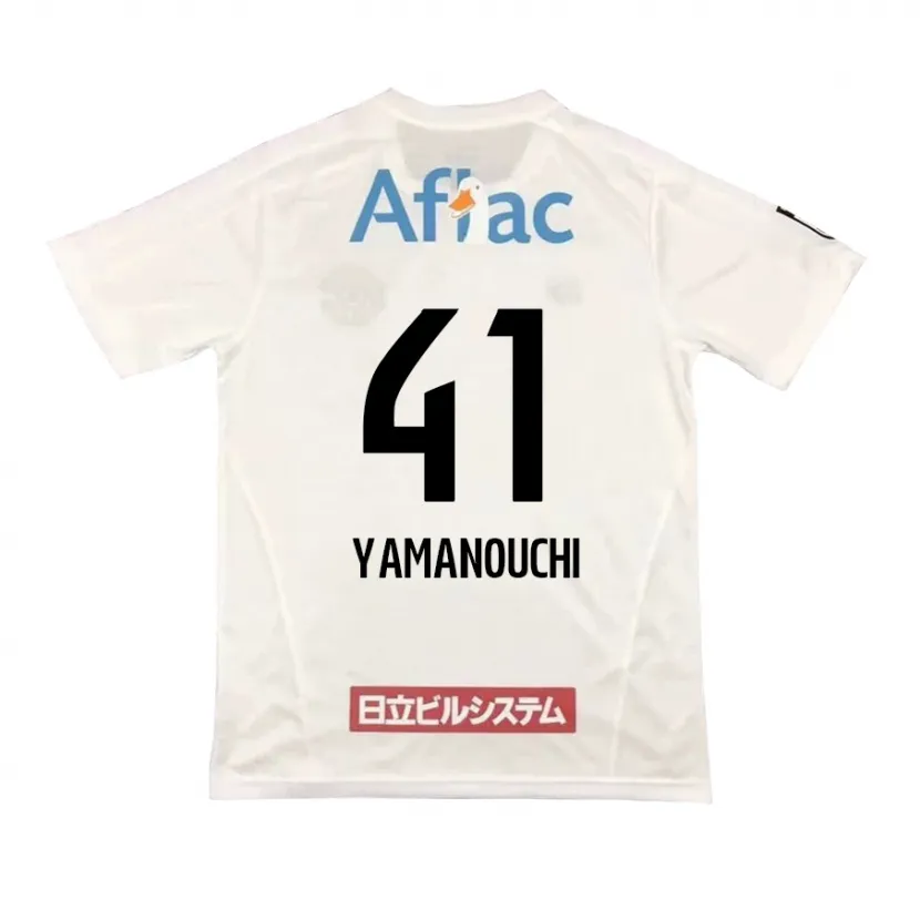 Danxen Kid Yusei Yamanouchi #41 White Black Away Jersey 2024/25 T-Shirt