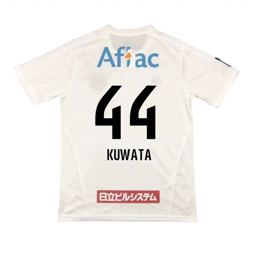 Danxen Kid Taisei Kuwata #44 White Black Away Jersey 2024/25 T-Shirt