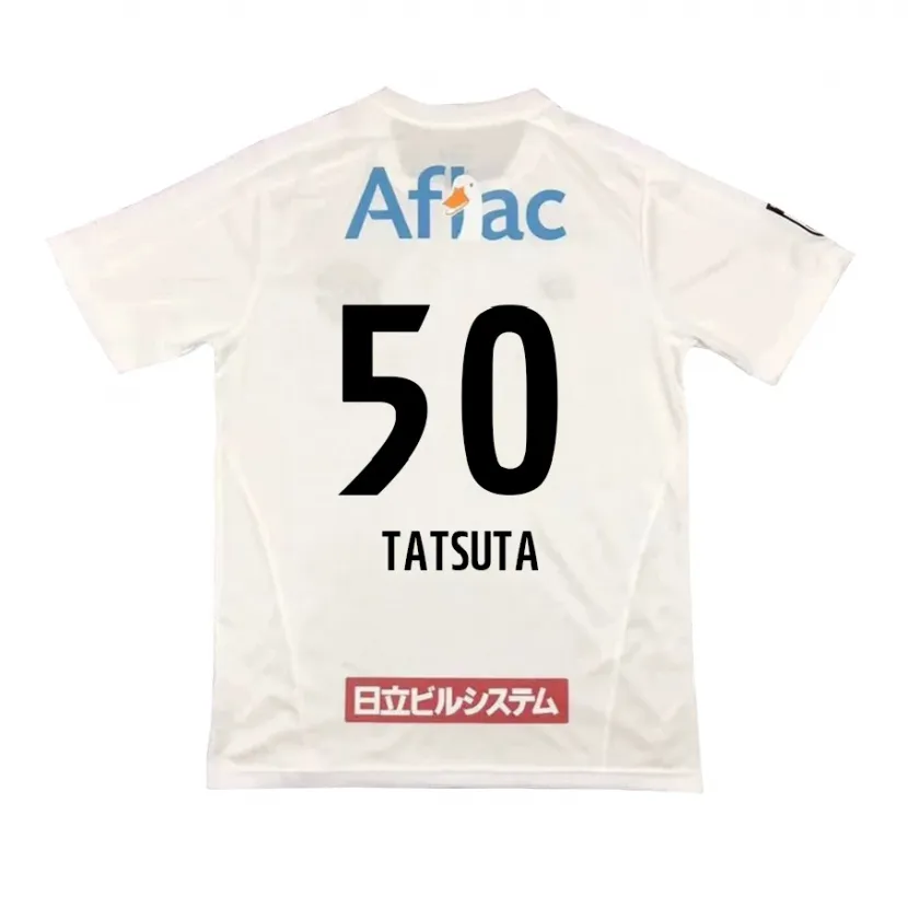 Danxen Kid Yugo Tatsuta #50 White Black Away Jersey 2024/25 T-Shirt