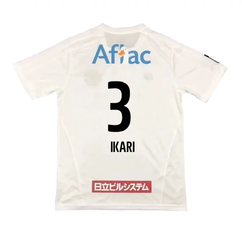 Danxen Kid Tetta Ikari #3 White Black Away Jersey 2024/25 T-Shirt