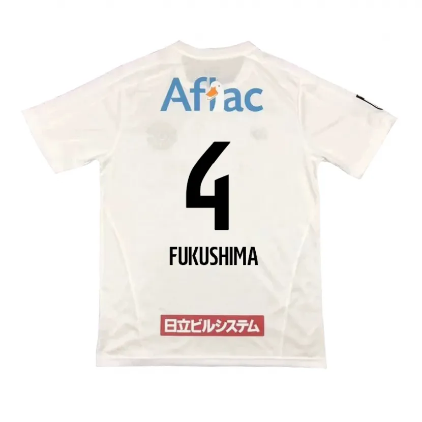 Danxen Kid Taiga Fukushima #4 White Black Away Jersey 2024/25 T-Shirt