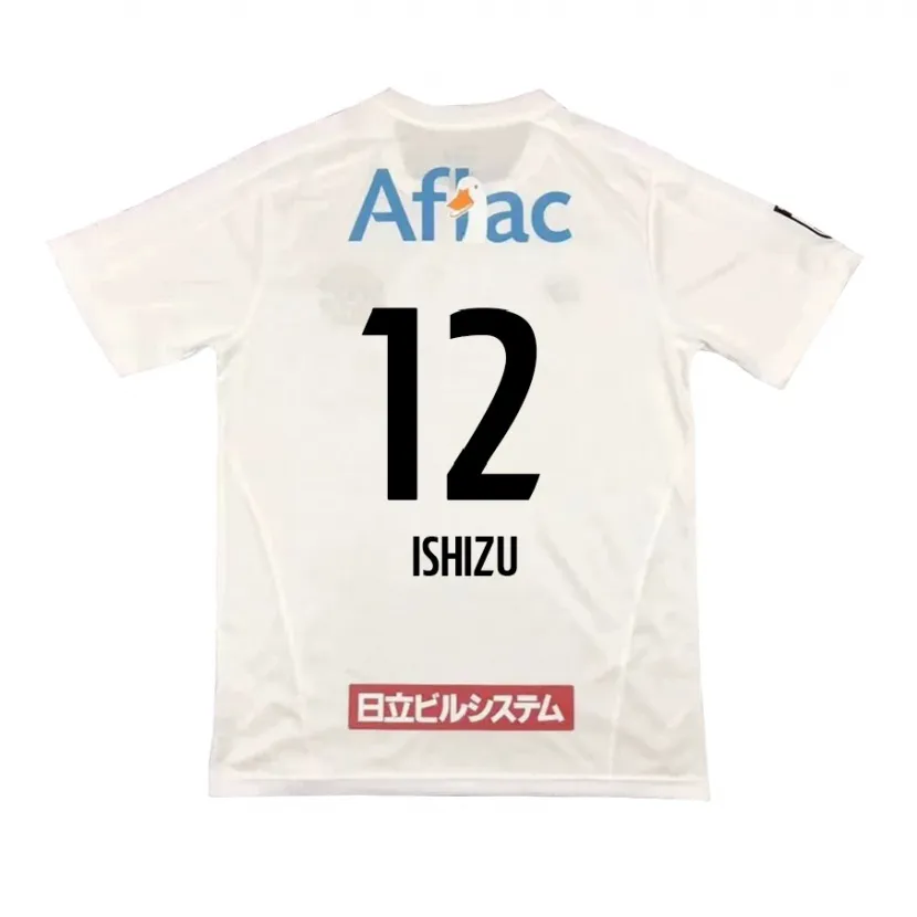 Danxen Kid Kazuki Ishizu #12 White Black Away Jersey 2024/25 T-Shirt