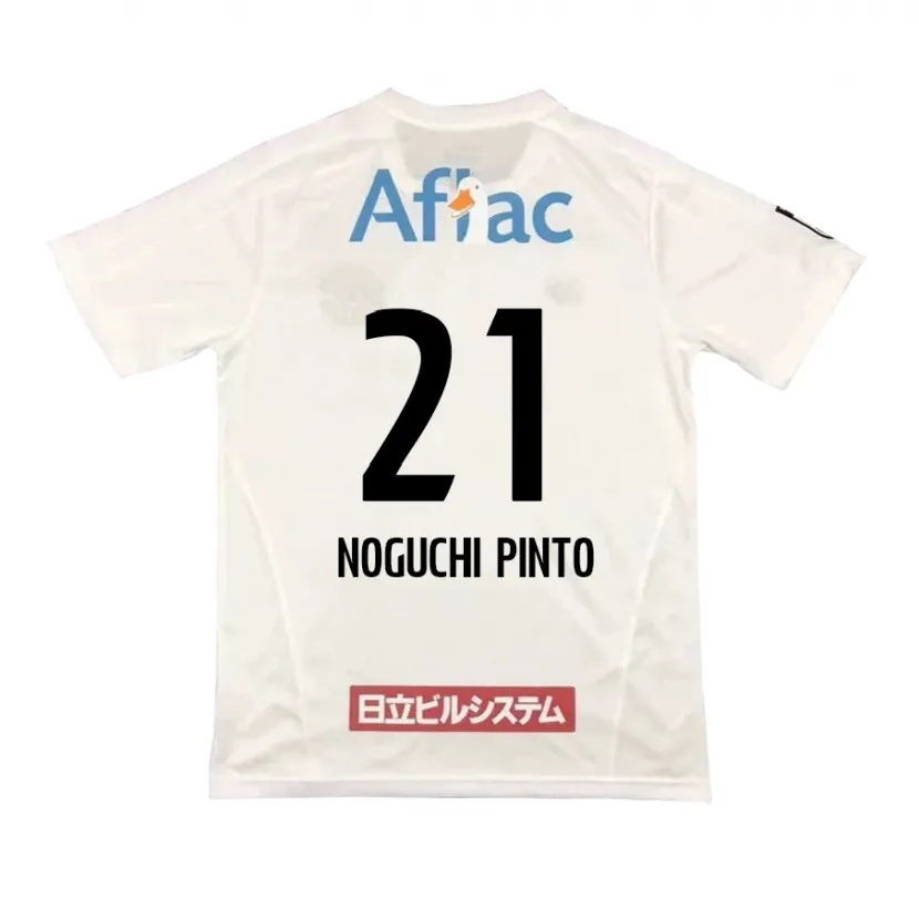 Danxen Kid Amato Noguchi Pinto #21 White Black Away Jersey 2024/25 T-Shirt