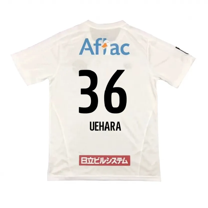 Danxen Kid Reo Uehara #36 White Black Away Jersey 2024/25 T-Shirt