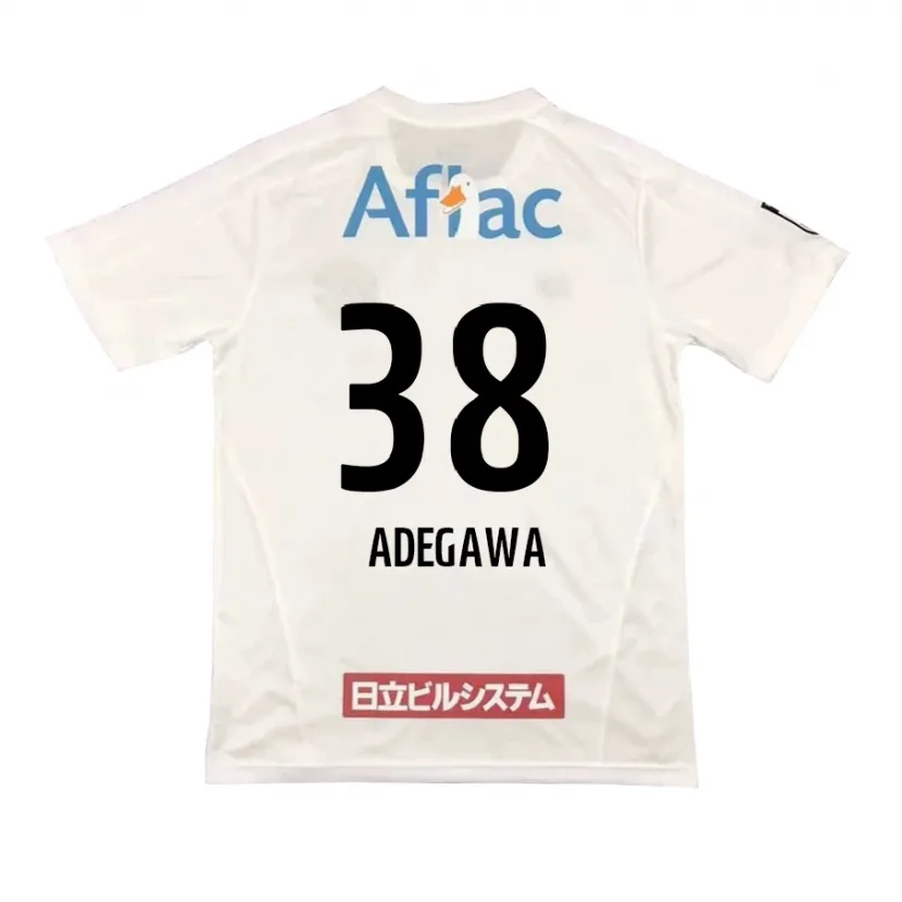 Danxen Kid Koa Adegawa #38 White Black Away Jersey 2024/25 T-Shirt