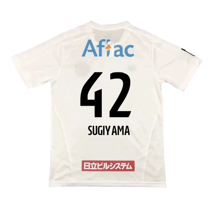 Danxen Kid Shunnosuke Sugiyama #42 White Black Away Jersey 2024/25 T-Shirt