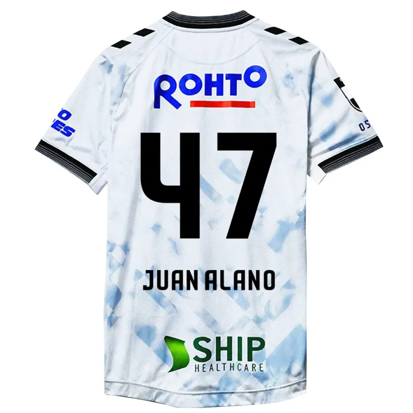 Danxen Kid Juan Alano #47 White Black Away Jersey 2024/25 T-Shirt