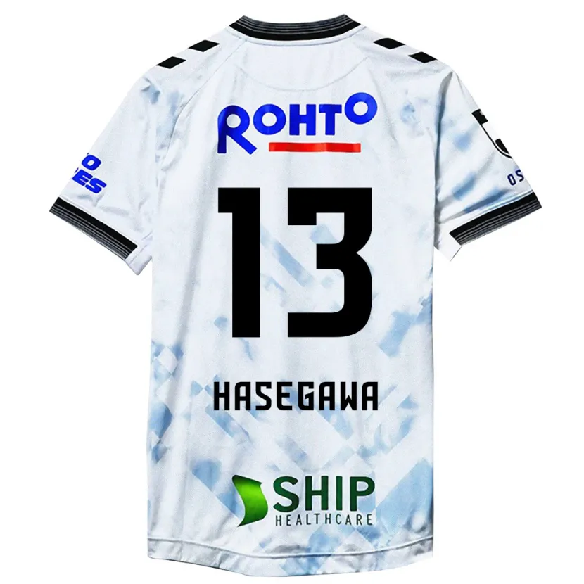 Danxen Kid Kosei Hasegawa #13 White Black Away Jersey 2024/25 T-Shirt