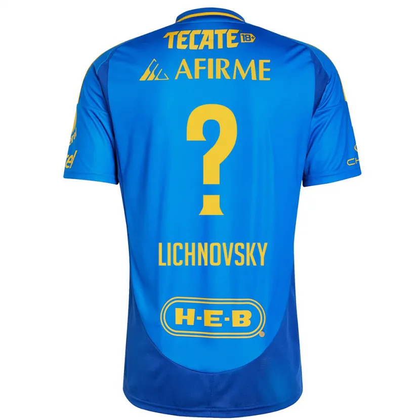 Danxen Kid Igor Lichnovsky #0 Blue Yellow Away Jersey 2024/25 T-Shirt