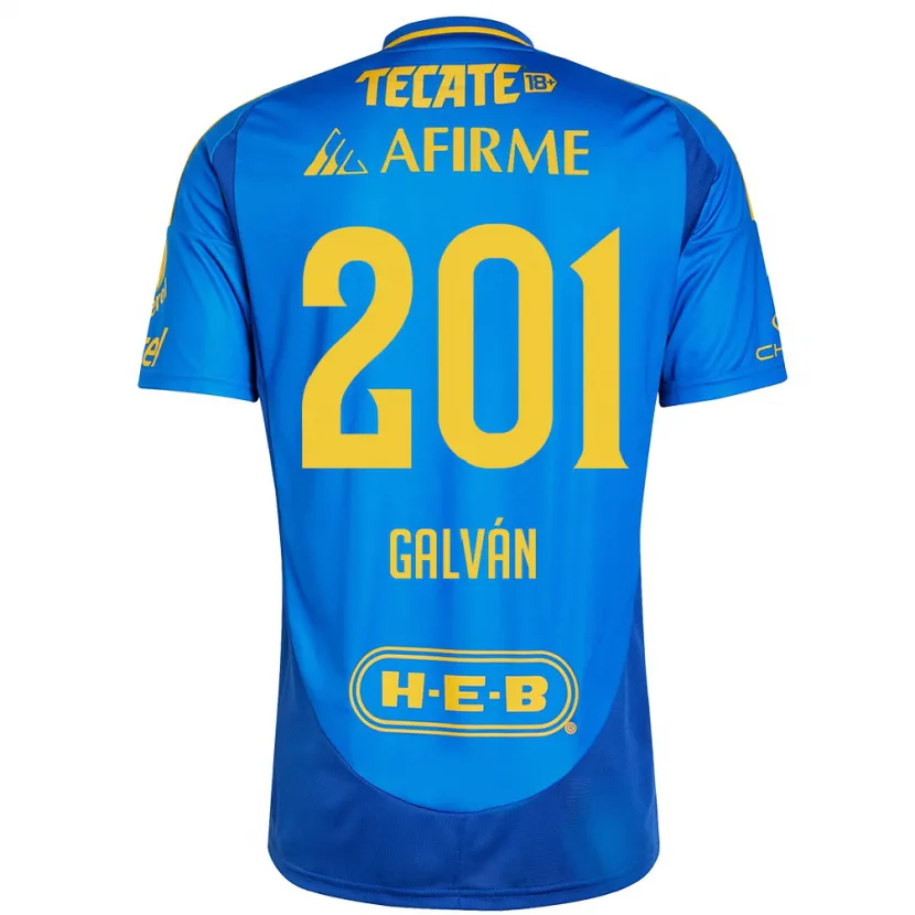 Danxen Kid Isac Galván #201 Blue Yellow Away Jersey 2024/25 T-Shirt