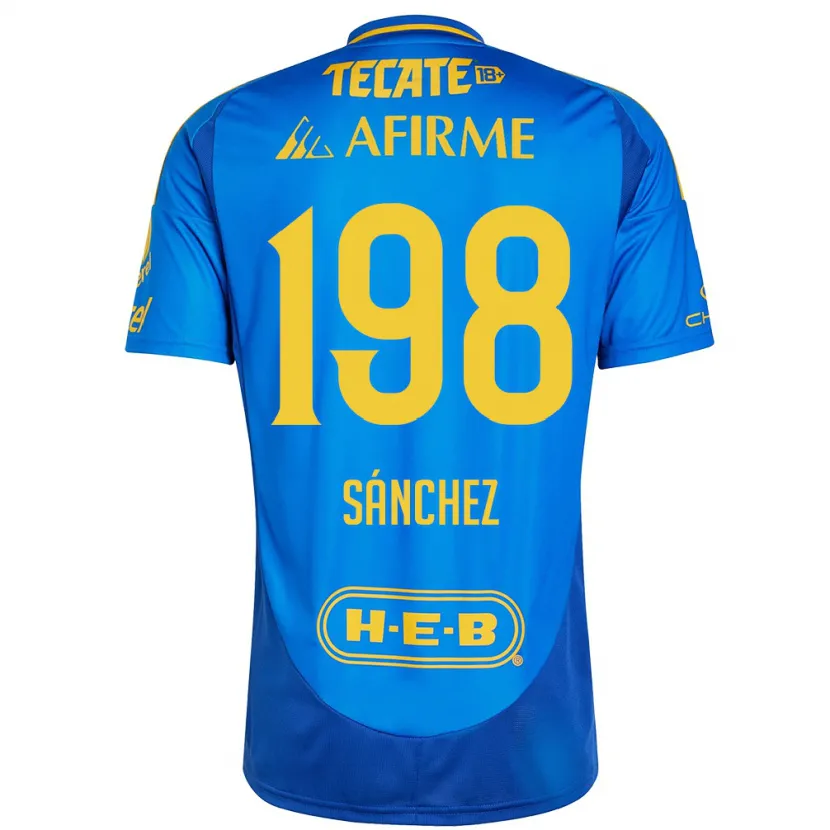 Danxen Kid Diego Sánchez #198 Blue Yellow Away Jersey 2024/25 T-Shirt