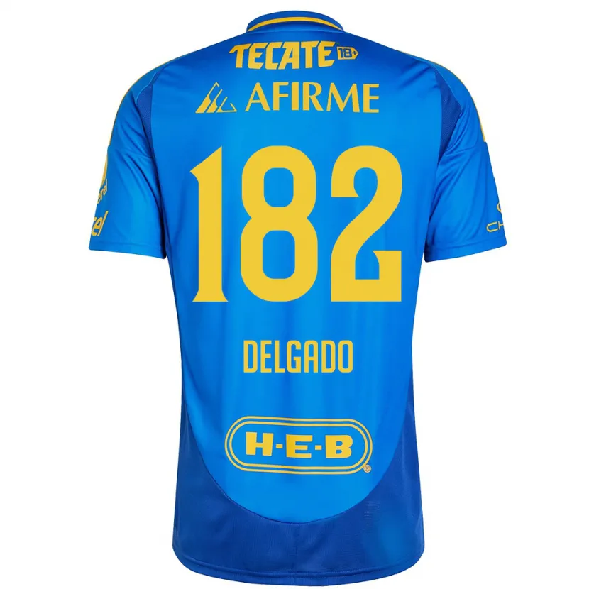 Danxen Kid Arturo Delgado #182 Blue Yellow Away Jersey 2024/25 T-Shirt