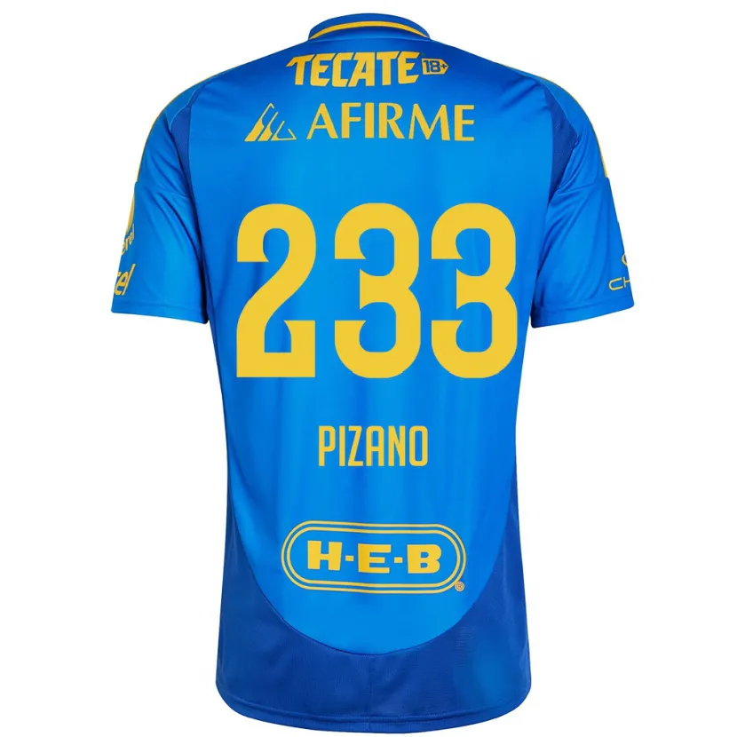 Danxen Kid Juan Pizano #233 Blue Yellow Away Jersey 2024/25 T-Shirt