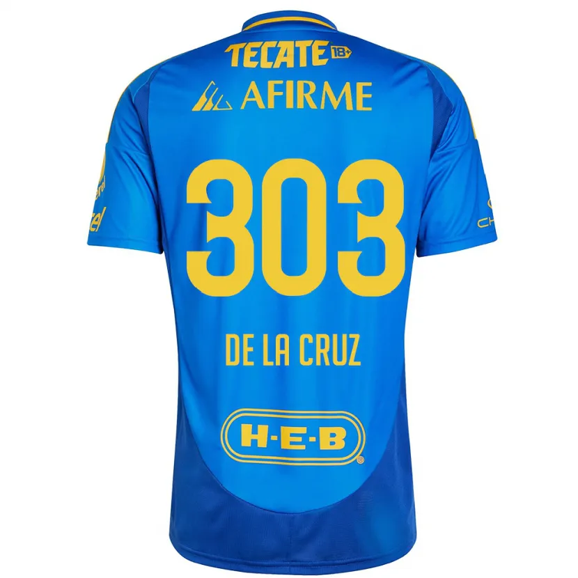 Danxen Kid Erick De La Cruz #303 Blue Yellow Away Jersey 2024/25 T-Shirt